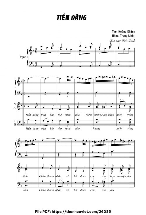 Tiến dâng - Tiến Linh - trang 1