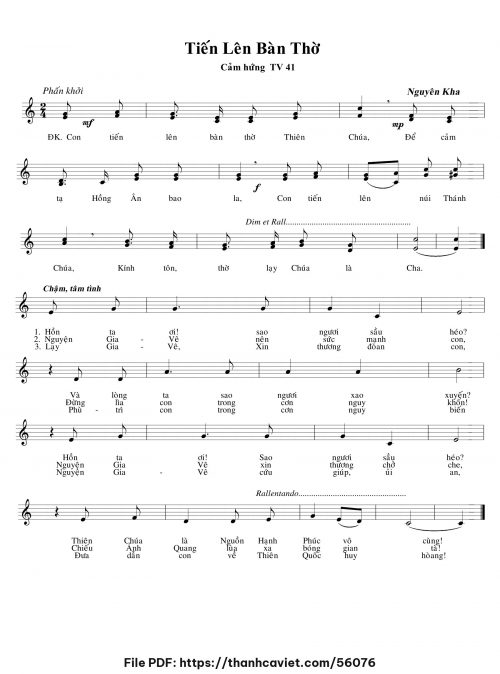 Tiến lên bàn thờ - Nguyên Kha - trang 1