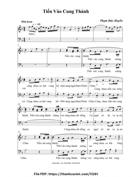 Tiến vào cung thánh - Phạm Đức Huyến - trang 1