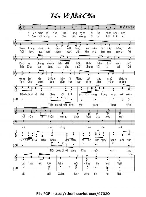 Tiến về nhà Cha - Thế Thông - trang 1