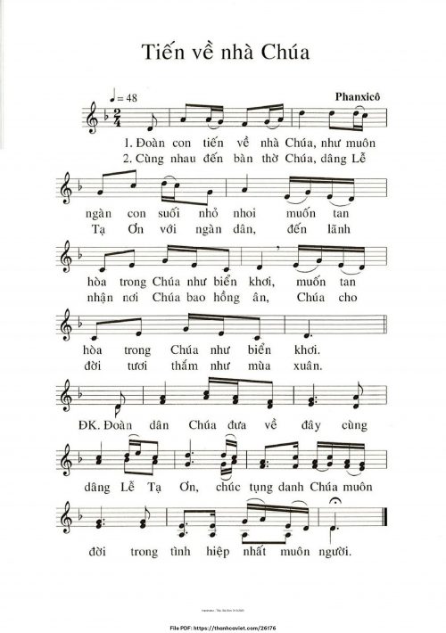 Tiến về nhà Chúa - Phanxicô - trang 1