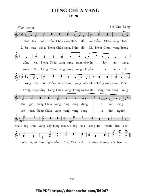 Tiếng Chúa vang - Lê Cát Bằng - trang 1