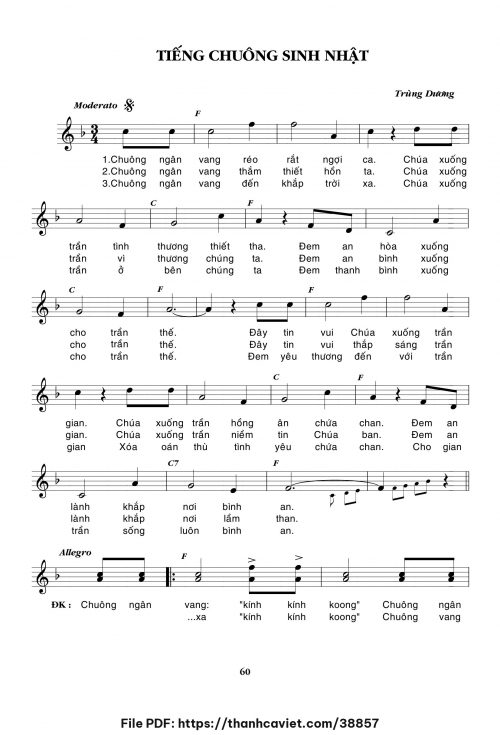 Tiếng chuông sinh nhật - Trùng Dương - trang 1
