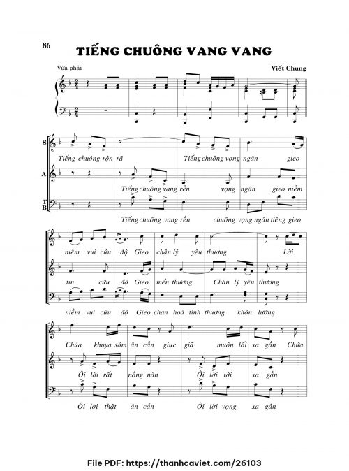 Tiếng chuông vang vang - Viết Chung - trang 1