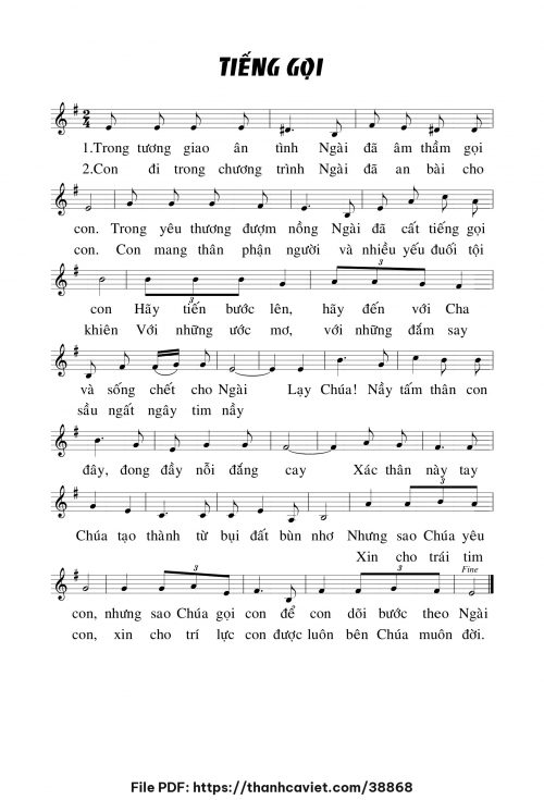 Tiếng gọi - Chưa biết - trang 1