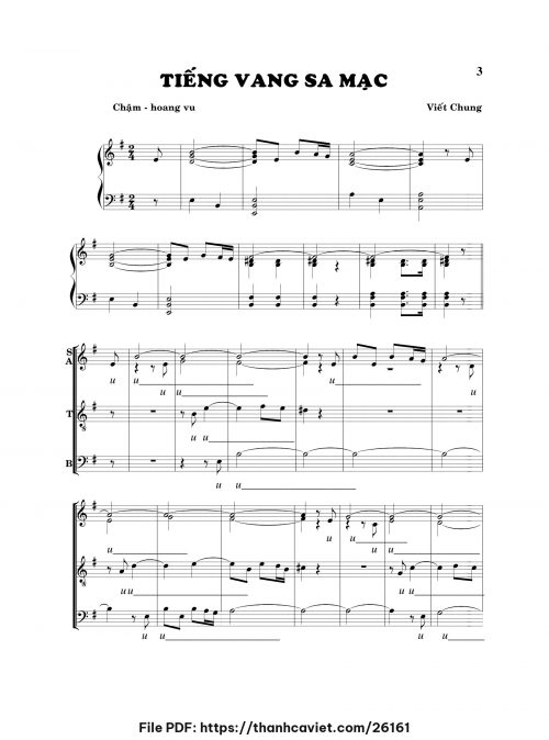 Tiếng vang sa mạc - Viết Chung - trang 1