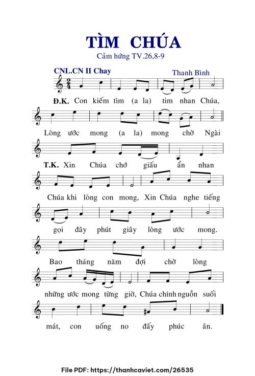 Tìm Chúa - Lm. Thanh Bình - trang 1
