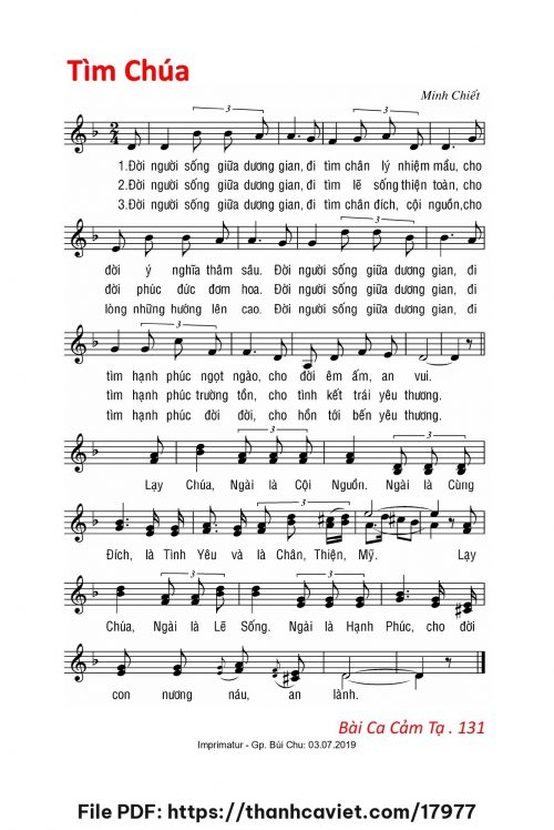 Tìm Chúa - Lm. Minh Chiết - trang 1