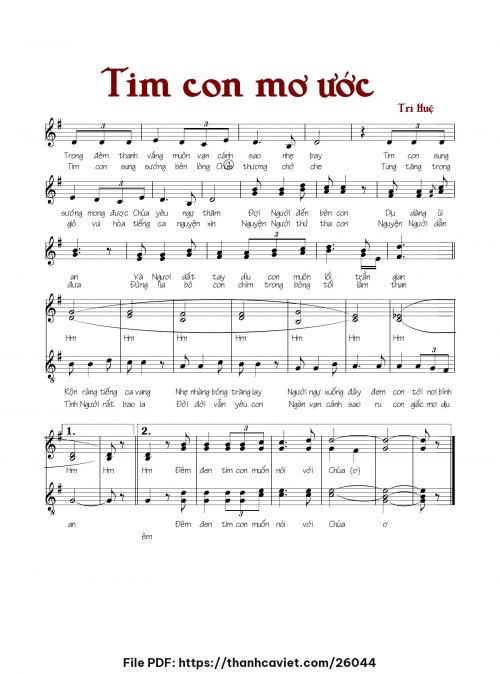 Tim con mơ ước - Trí Huệ - trang 1