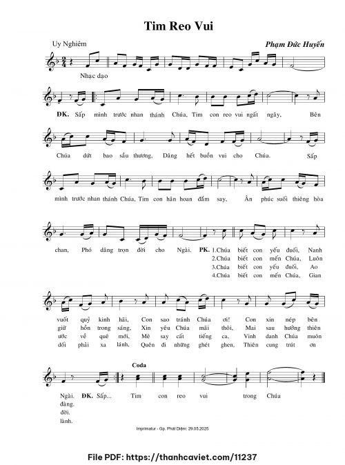 Tim reo vui - Phạm Đức Huyến - trang 1
