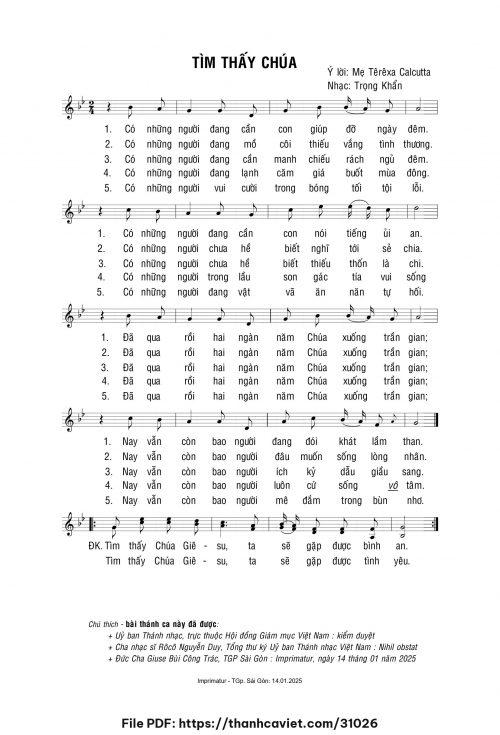 Tìm thấy Chúa - Lm. Trọng Khẩn - trang 1