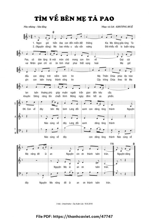 Tìm về bên Mẹ TàPao - Khương Huệ - trang 1