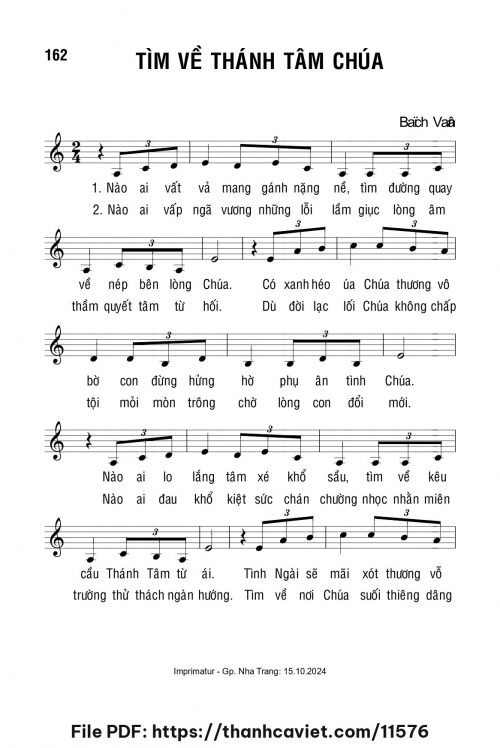 Tìm về Thánh Tâm Chúa - Lm. Bạch Vân - trang 1