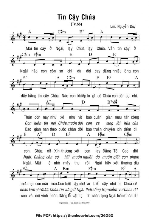 Tin cậy Chúa - Lm. Nguyễn Duy - trang 1