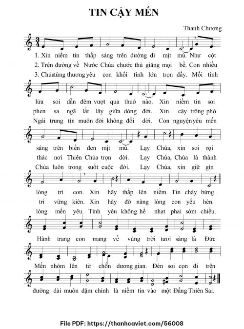 Tin Cậy Mến - Thanh Chương - trang 1