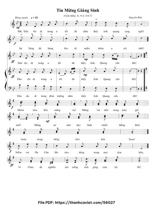 Tin mừng Giáng sinh - Nguyên Kha - trang 1