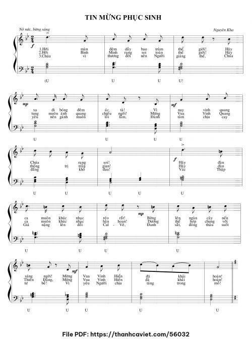 Tin Mừng Phục Sinh - Nguyên Kha - trang 1