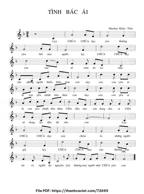 Tình bác ái - Martino Khúc Tiên - trang 1
