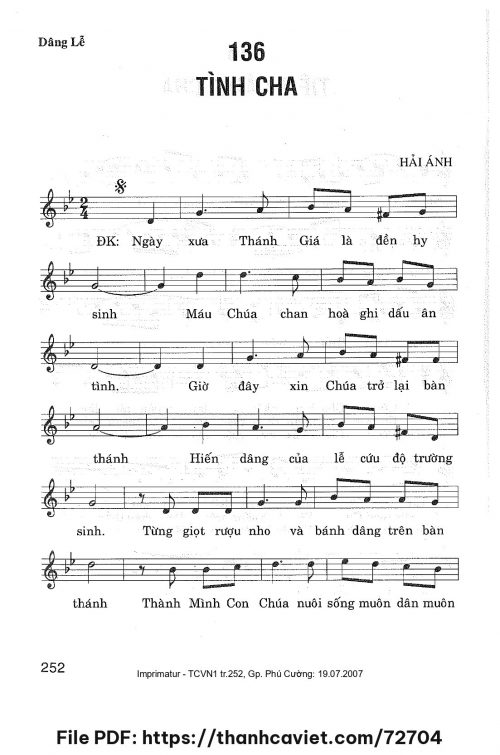 Tình Cha - Hải Ánh - trang 1