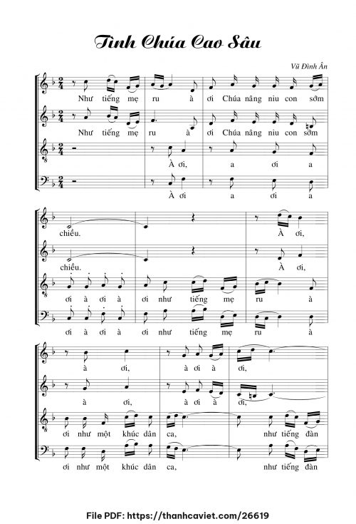 Tình Chúa cao sâu - Vũ Đình Ân - trang 1