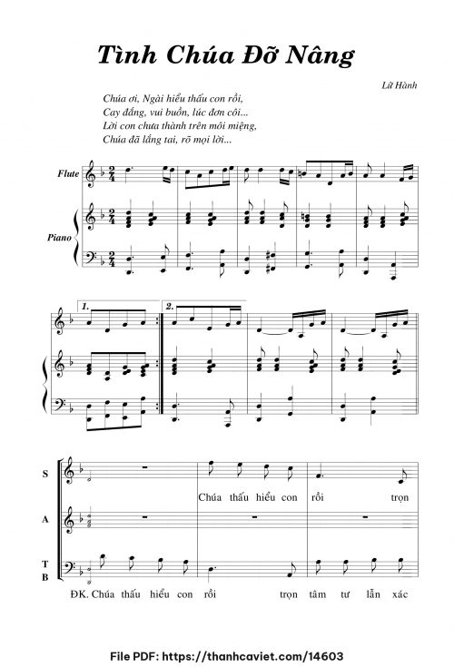 Tình Chúa đỡ nâng - Lữ Hành - trang 1