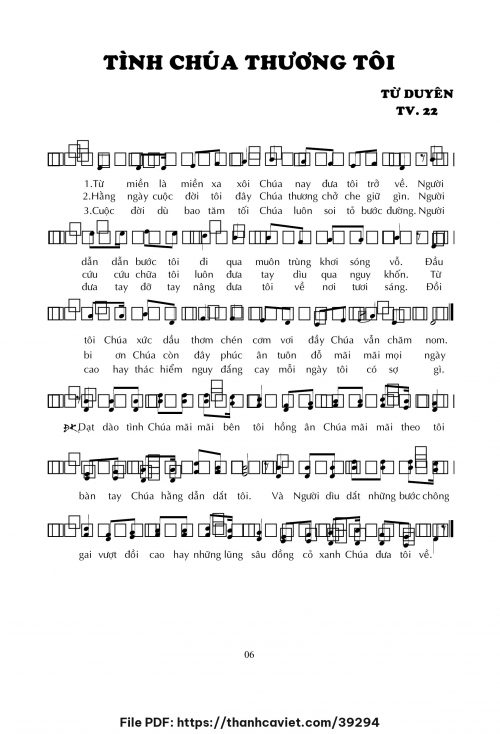 Tình Chúa thương tôi - Lm. Từ Duyên - trang 1