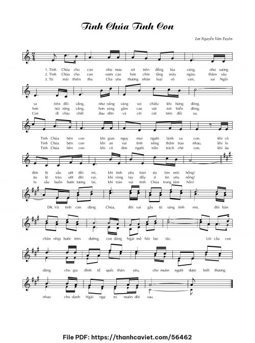 Tình Chúa tình con - Lm. Nguyễn Văn Tuyên - trang 1