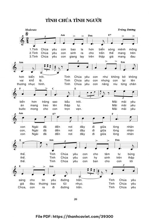 Tình Chúa tình người - Trùng Dương - trang 1