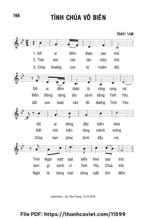 Tình Chúa vô biên - Lm. Bạch Vân - trang 1