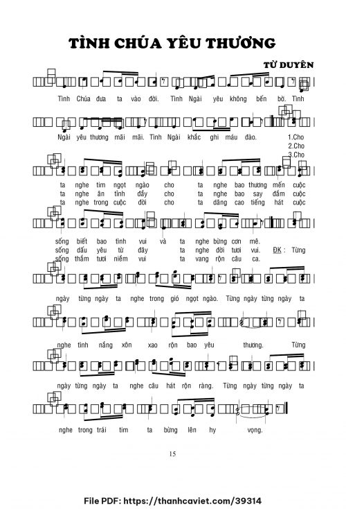 Tình Chúa yêu thương - Lm. Từ Duyên - trang 1