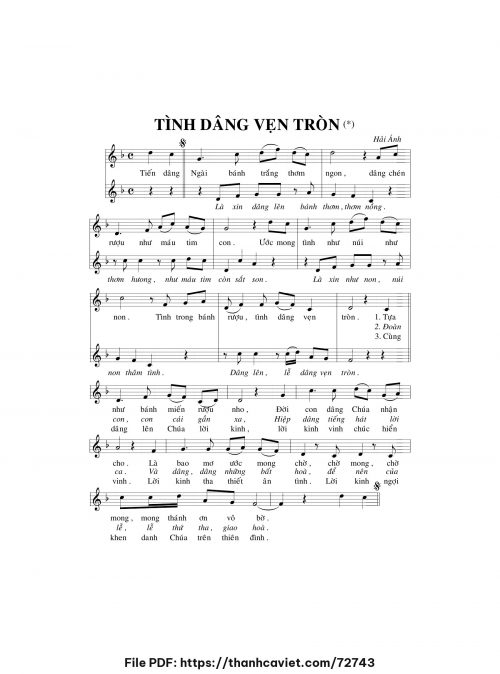Tình dâng vẹn toàn - Hải Ánh - trang 1