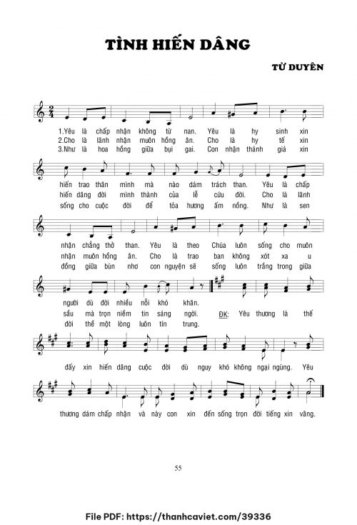 Tình hiến dâng - Lm. Từ Duyên - trang 1