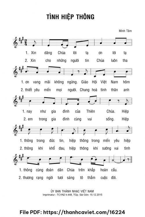 Tình hiệp thông - Minh Tâm - trang 1