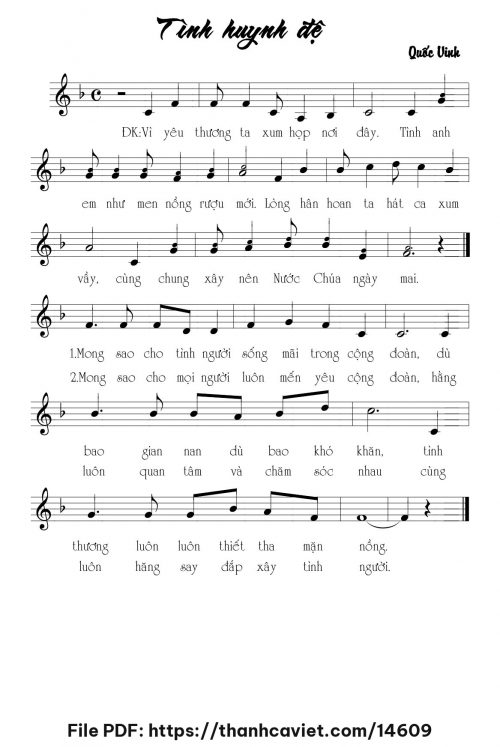 Tình huynh đệ - Quốc Vinh - trang 1