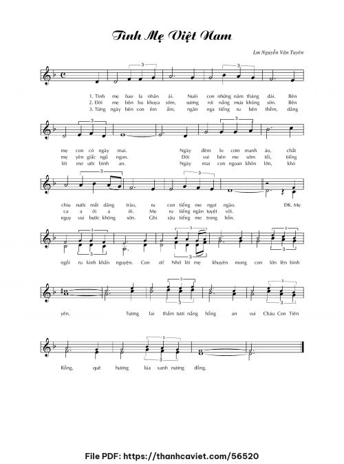 Tình mẹ Việt nam - Lm. Nguyễn Văn Tuyên - trang 1