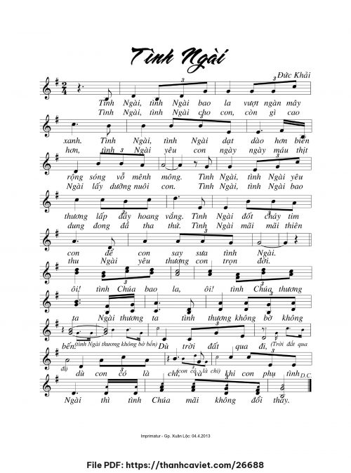 Tình ngài - Đức Khải - trang 1