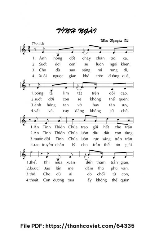 Tình Ngài - Mai Nguyên Vũ - trang 1