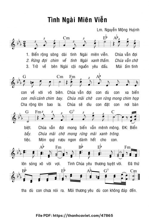 Tình Ngài miên viễn - Lm. Nguyễn Mộng Huỳnh - trang 1