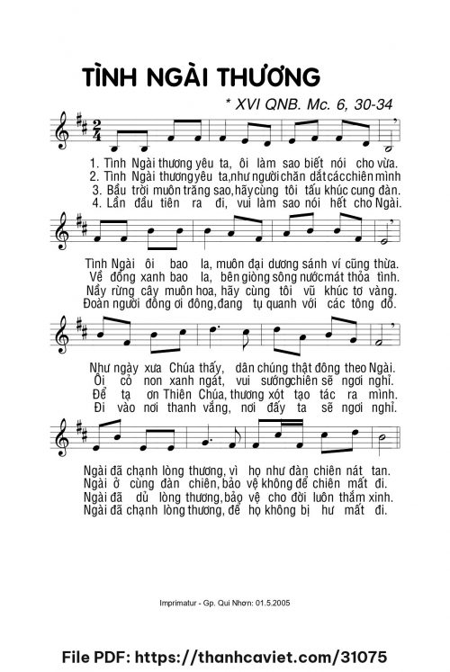 Tình Ngài thương - Lm. La Thập Tự - trang 1