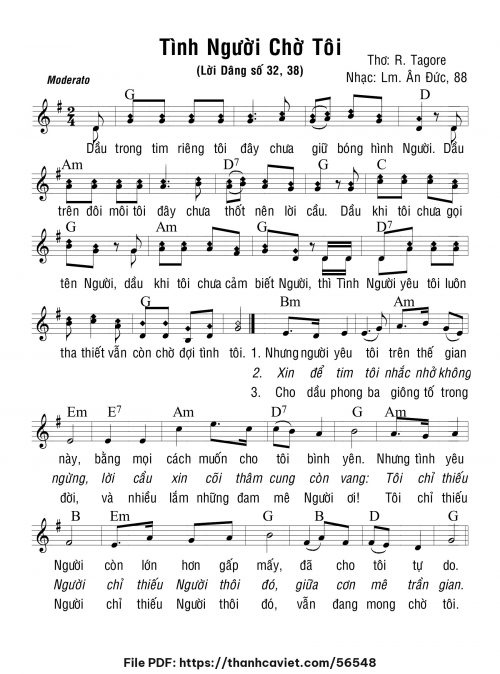 Tình Người chờ tôi - Lm. Ân Đức - trang 1