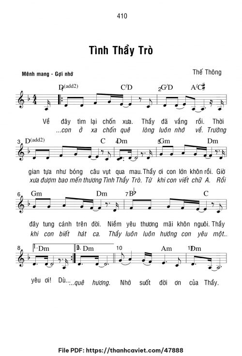 Tình thầy trò - Thế Thông - trang 1