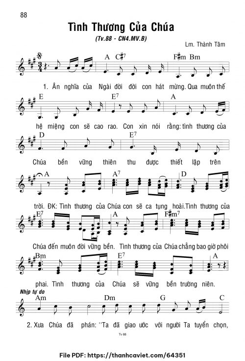 Tình thương của Chúa - Lm. Thành Tâm - trang 1