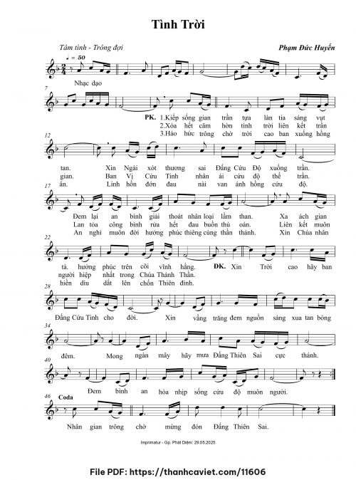 Tình Trời - Phạm Đức Huyến - trang 1