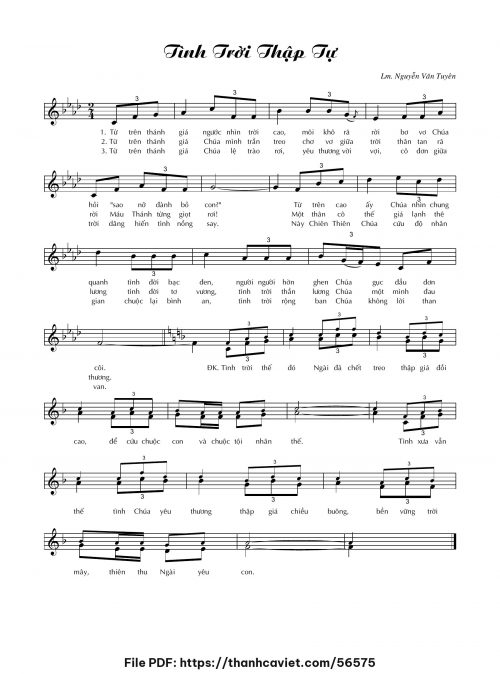 Tình Trời Thập tự - Lm. Nguyễn Văn Tuyên - trang 1
