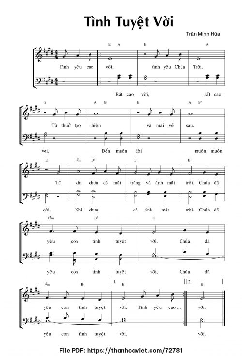 Tình tuyệt vời - Trần Minh Hứa - trang 1