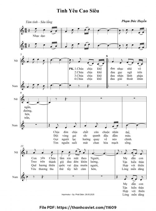 Tình yêu cao siêu - Phạm Đức Huyến - trang 1