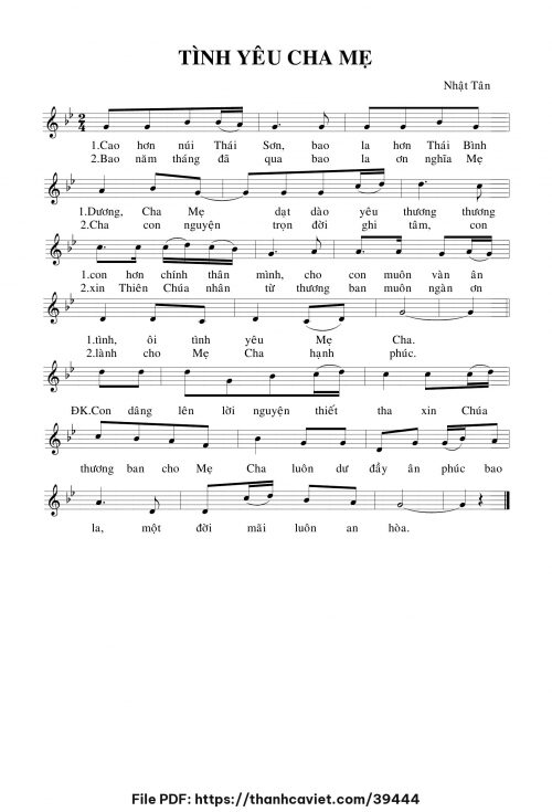 Tình yêu cha mẹ - Nhật Tân - trang 1