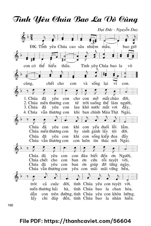 Tình yêu Chúa bao la vô cùng - Đạt Đức - Lm. Nguyễn Duy - trang 1