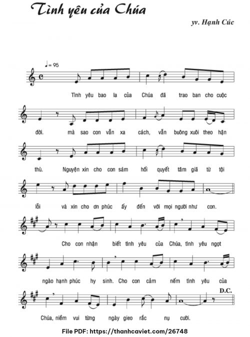 Tình yêu của Chúa - Ý Vũ - Hạnh Cúc - trang 1