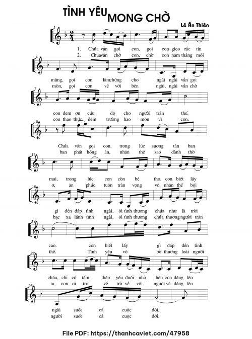 Tình yêu mong chờ - Lê Ân Thiên - trang 1